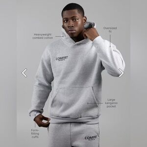 COMFRT Coordinate™ Hoodie Unisex Color Gray Size 2XL New